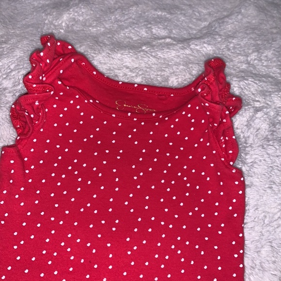 (3 for $10) Jessica Simpson polkadot bodysuit - Picture 2 of 4